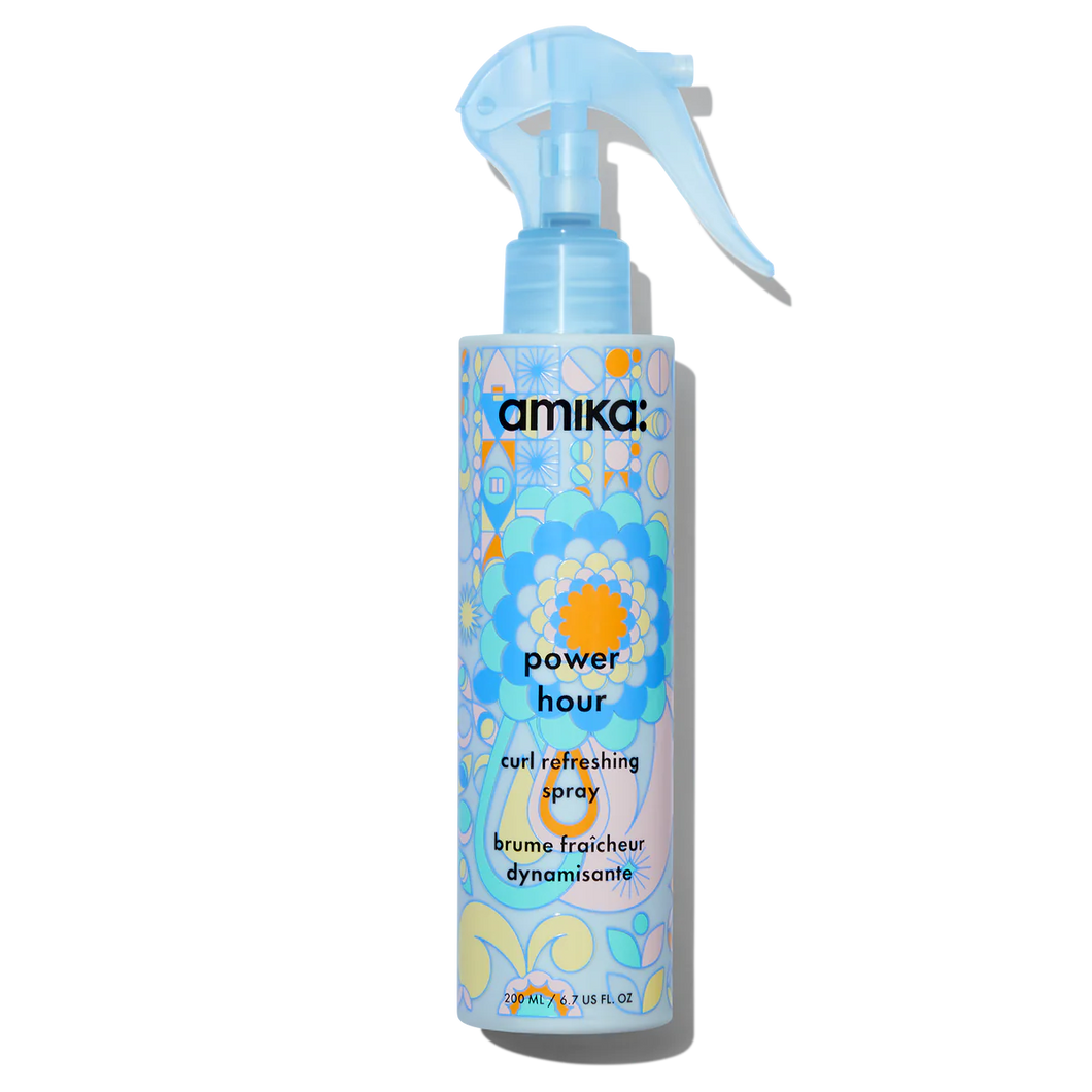 Amika power hour curl refreshing spray